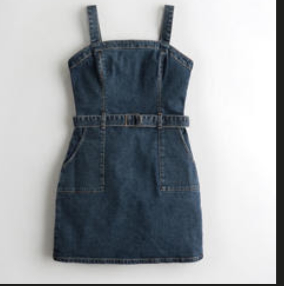Hollister Denim Dress With Belt